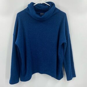 Clara Sun Woo Turtleneck Sweater Blue Large